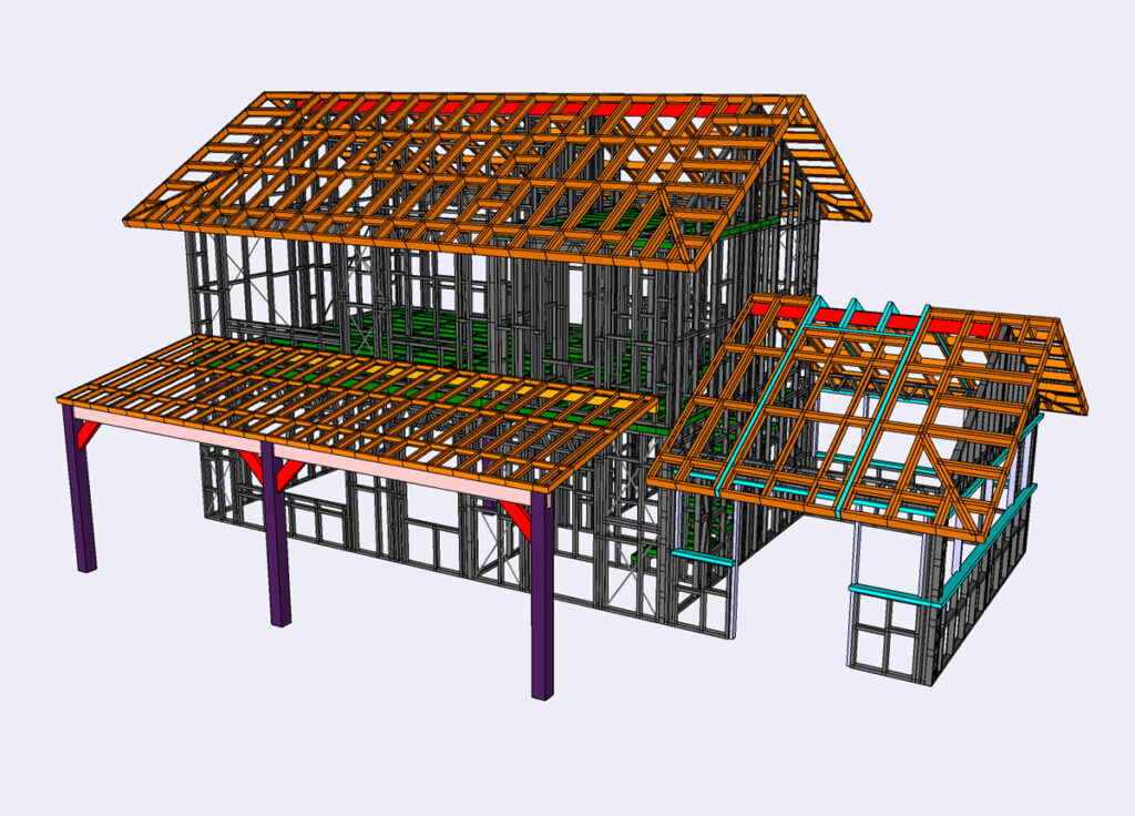 Diseño y cálculo de la estructura de Steel Frame, mediante software 3d Scottsdale®.