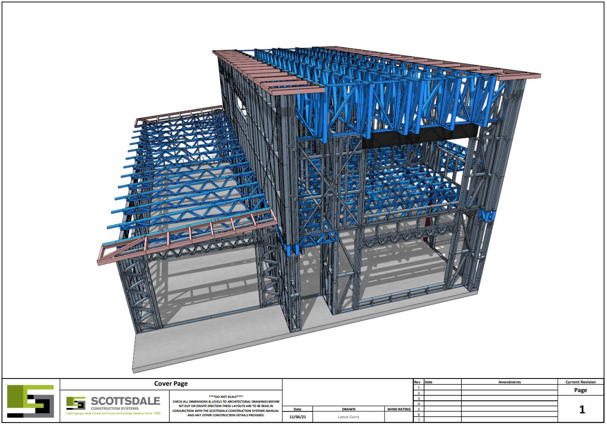 Diseño y cálculo de la estructura de Steel Frame, mediante software 3d Scottsdale®.